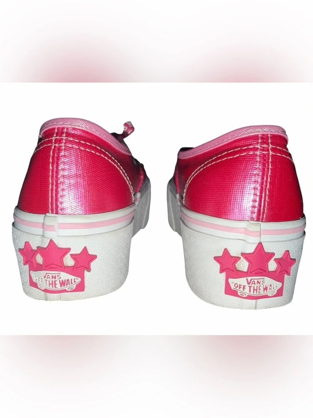 Vans x Barbie Authentic Stackform Sneakers Vibrant Hot Pink Size 6 Barbiecore